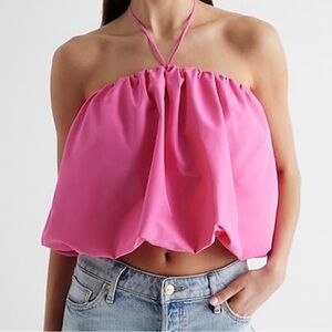 halter bubble cropped cami 🦩